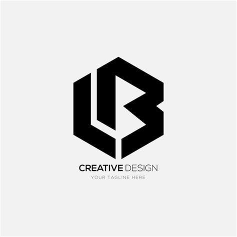 Premium Vector Modern Letter L B Hexagon Shape Monogram Logo