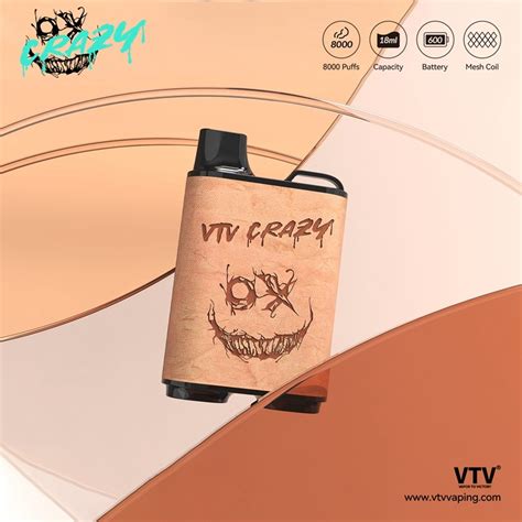 Original Vtv Crazy 10000 Puff Bar Vaporizer Puffs Vapes E Cigarette