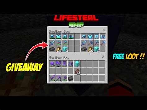 I GIVEAWAY ARMOR IN DEADLIEST LIFESTEAL SMP || MINEHEART SERVER ...