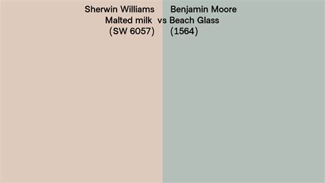 Sherwin Williams Malted Milk Sw 6057 Vs Benjamin Moore Beach Glass