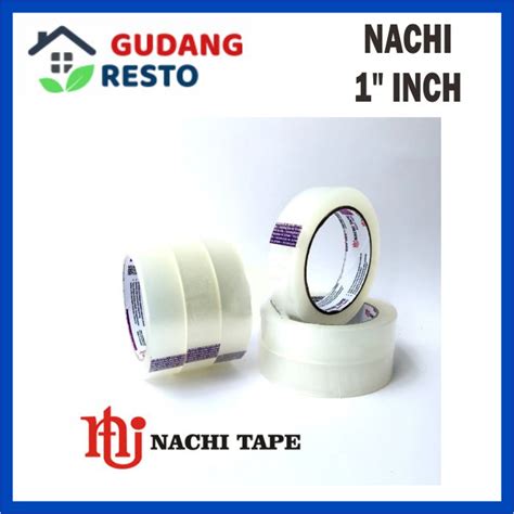 LAKBAN NACHI 1 100 YARD BENING OPP TAPE TRANSPARAN 24 MM ISOLASI