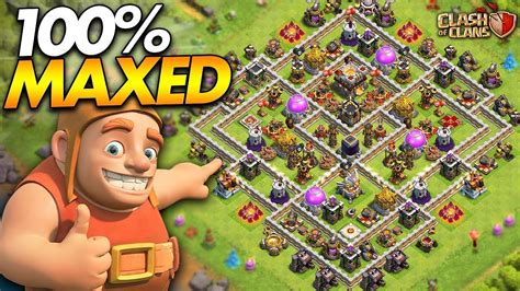 Th11 Fully Max Base And Troops Youtube