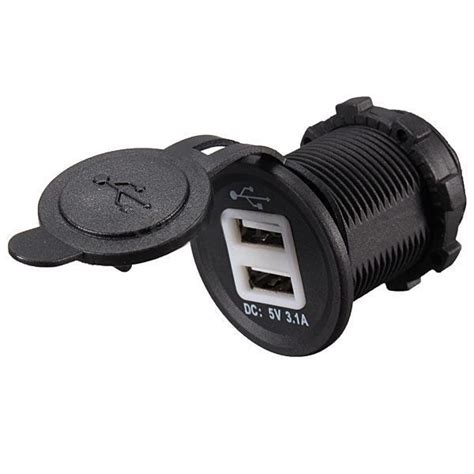 Dual Usb Car Cigarette Lighter Socket Splitter V Charger Power