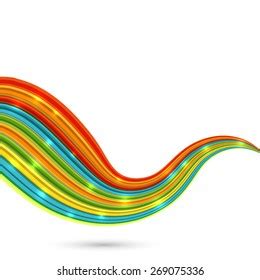 Abstract Colorful Rainbow Wave Background Vector Stock Vector Royalty