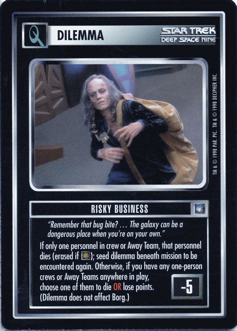 Risky Business Ds9 Cardguide Wiki Fandom