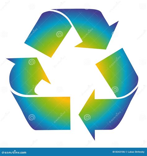 Recycling Is Fun Symbol Colorful Recycle Royalty Free Stock Image