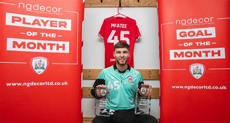 JOHN McATEE VOTED DECEMBER PLAYER OF THE MONTH - News - Barnsley ...