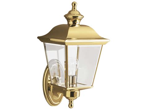 Kichler Bay Shore Glass Outdoor Wall Light Kic9712pb