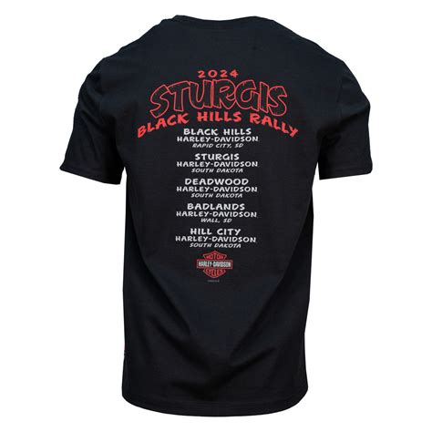2024 Sturgis Harley Davidson® Mens 84th Rally Mohawk Black T Shirt