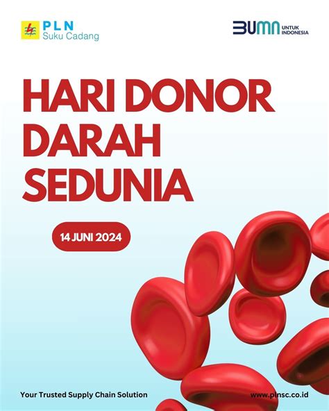 Selamat Hari Donor Darah Sedunia Pt Pln Suku Cadang