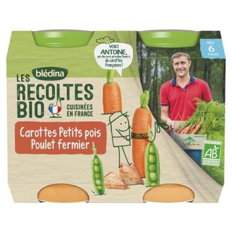 Blédina Petit pot bébé dès 4 6 mois carottes BLEDINA