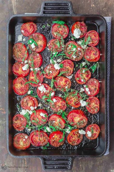 Quick Oven Roasted Tomatoes The Mediterranean Dish Recipes Roasted