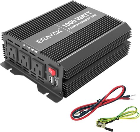 Amazon ERAYAK Inversor De Corriente De 1000 W 1600 W 12 V A 110 V