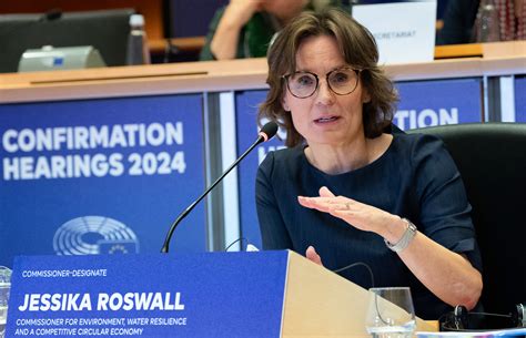 La Designata Commissaria Per L Ambiente Jessika Roswall Vuole