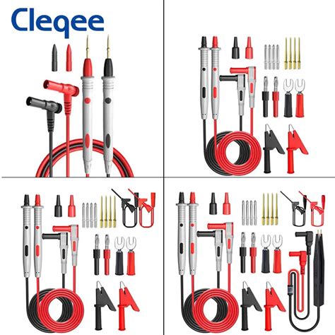 Kit Puntali Per Multimetro Cleqee Serie P1503 Con Sonda Ad Ago