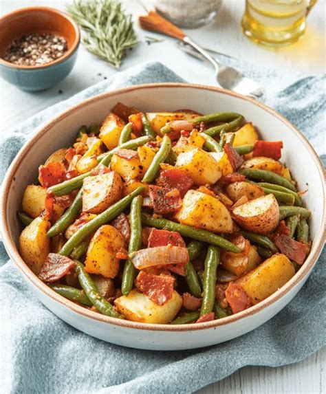 Cajun Smothered Green Beans Potatoes Recipe Emiliarecipes