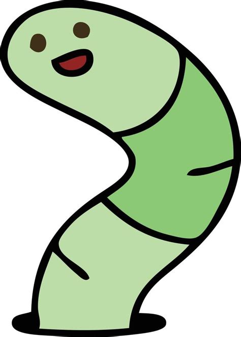 Quirky Hand Drawn Cartoon Snake Vector Art At Vecteezy