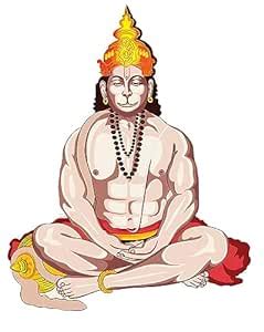 Ruhi Decor God Mahaveer Hanuman Ji Wall Sticker Pvc Stickers Waterproof