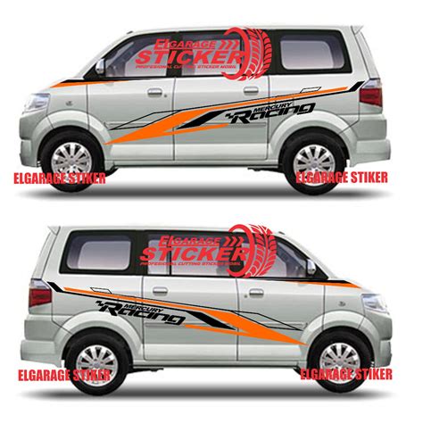 Jual STIKER MOBIL SUZUKI APV CUTTING STIKER BODY SAMPING VARIASI MOBIL