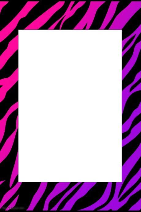 Zebra Party Frame Party Frame Borders For Paper Zebra Party