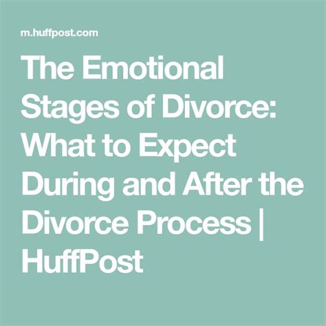 The Emotional Stages Of Divorce What To Expect During And After The