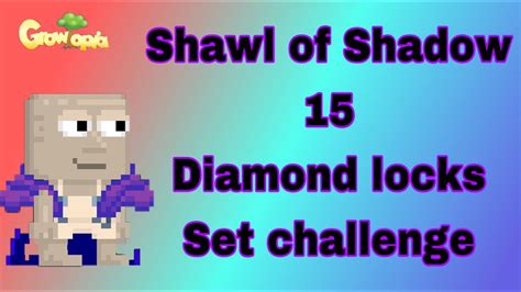 New Shawl Of Shadow 15 Diamond Locks Set Challenge Growtopia 130