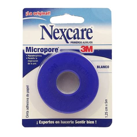 Cinta Adhesiva Nexcare Micropore Blanca 1 Pza De 1 25 Cm X 5 M Walmart