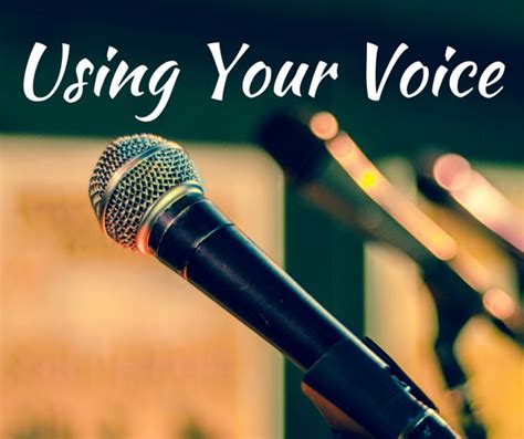 Using Your Voice | Your voice, The voice, Personal blog