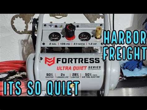 Harbor Freight Fortress Gallon Air Compressor It Is So Quiet Youtube