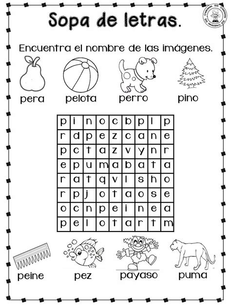 Cuadernillo Para Primer Grado Sopa De Letras Dificil Primeros Grados