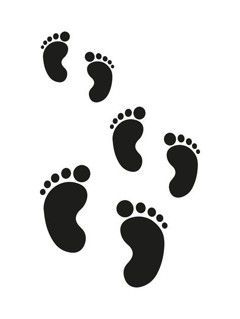 Baby Feet Footprints Reusable Stencil Micron Mylar A Etsy