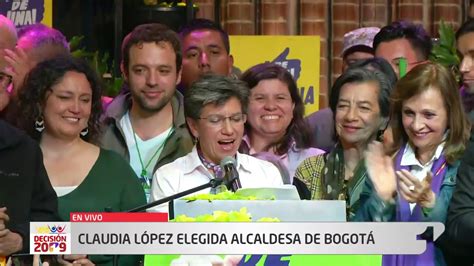 Así Fue El Emocionante Primer Discurso De Claudia López La Nueva