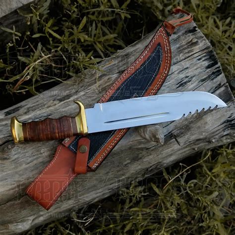 Bowie Knife Handmade D2 Bowie Knife Steel Hunting Fix Blade Pakka White Hills Knives