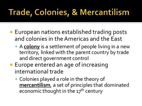 Mercantilism Theory Of International Trade