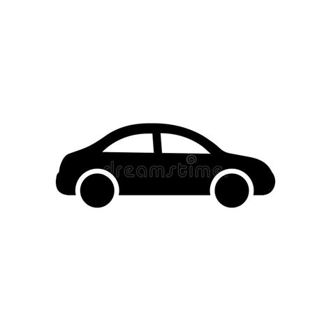 Car Icon. Black Car Sign. Transportation Icon Stock Vector ...