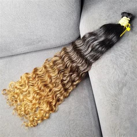 Cabelo Humano Brasileiro Cacheado Nat Ombré Hair 65cm 111g