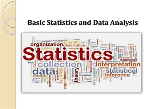 Basic Statistics And Data Analysis