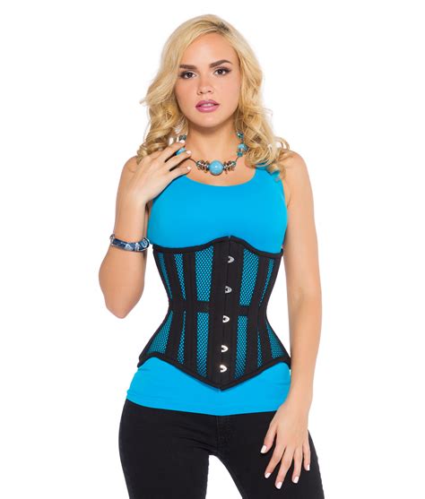 Lara Black Mesh Corset Black Underbust Corset Glamorous Corset