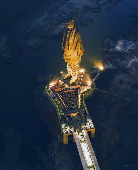 Aerial View of Statue of Unity : r/IndiaSpeaks