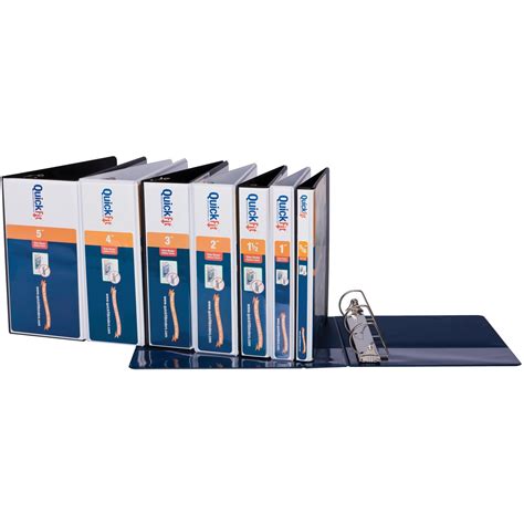 Quickfit Presentationview Binders 4 Binder Capacity 750 Sheet