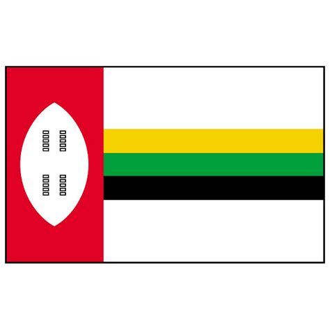 Kwazulu flag Royalty Free Stock SVG Vector