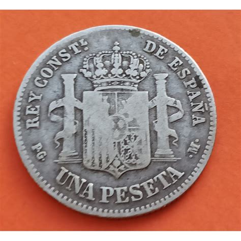 Alfonso Xiii Peseta Smv Plata Ebc Espa A Numismatica