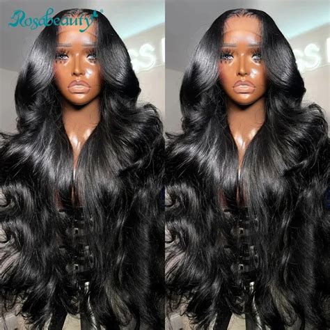 Rosabeauty Hd Transparent Body Wave X Lace Frontal Wig Water