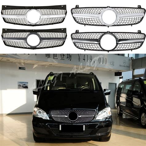 Car Front Racing Facelift Center Grille Bumper Grill For W639 Mercedes