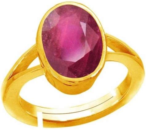 Buy Chopra Gems Jewellery Gold Plated Brass Ruby Manik Panchdhatu