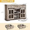 Amazon Dwvo Farmhouse Coffee Bar Cabinet With Sliding Door And