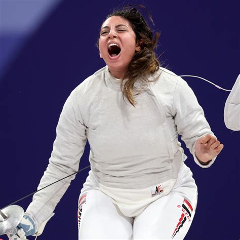 An Egyptian Fencer Reveals She Competed In The 2024