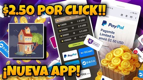 2 50 POR CLICK NUEVA APP PARA GANAR DINERO EN PAYPAL 2023 CÓMO