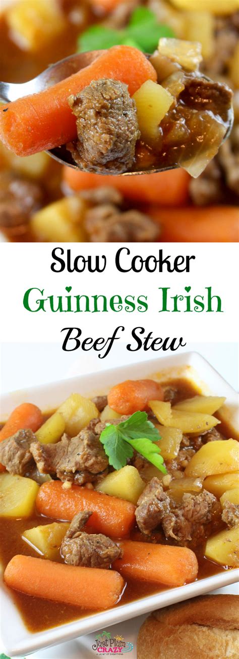 Slow Cooker Irish Beef Stew Recipe With Guinness Beer