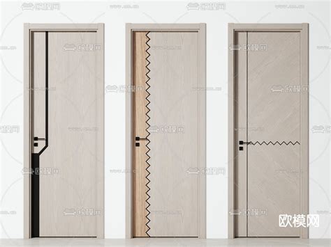 现代房门 平开门 单开门 木门3d模型下载id121816213dmax免费模型 欧模网